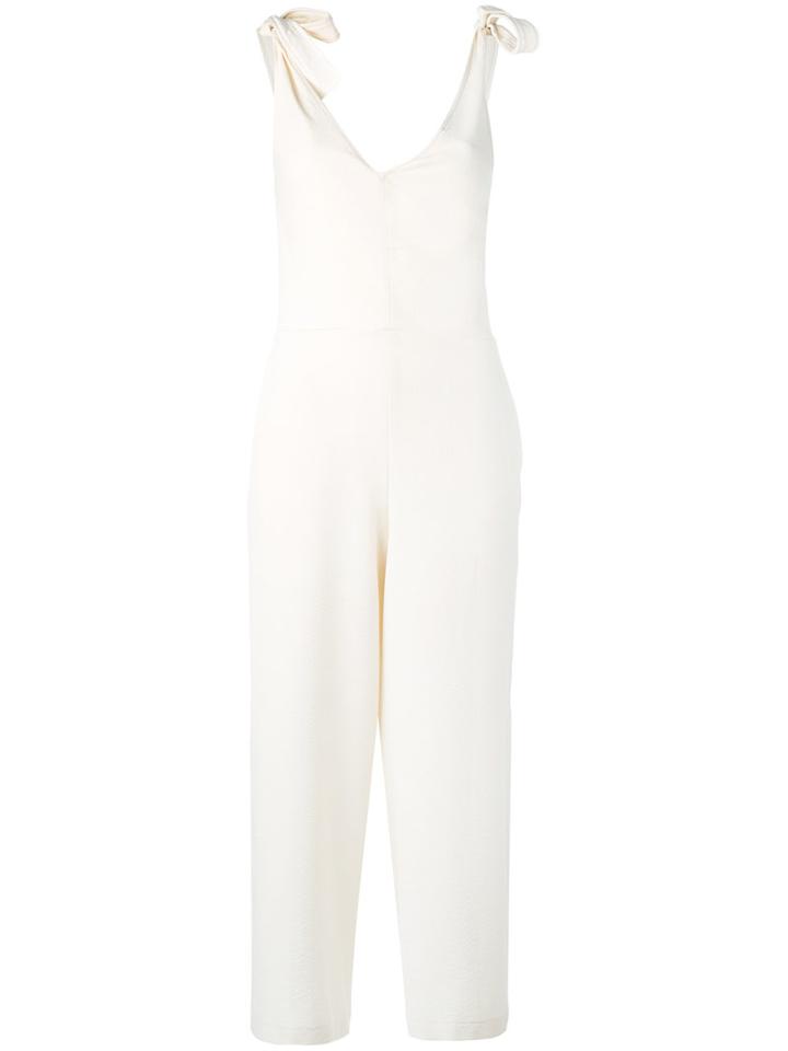 See By Chloé - Salopette Jumpsuit - Women - Polyester/spandex/elastane/viscose - 38, Nude/neutrals, Polyester/spandex/elastane/viscose