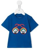 Stella Mccartney Kids - Sunglasses Print Chuckle T-shirt - Kids - Cotton - 18 Mth, Blue