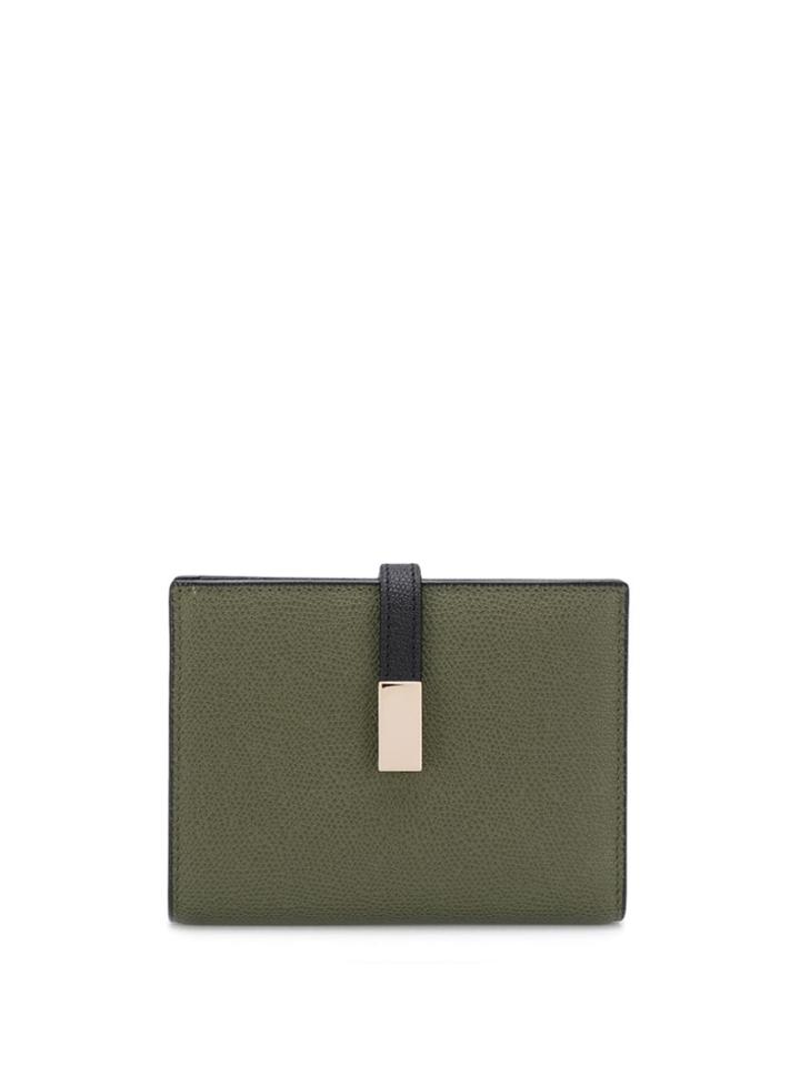Valextra Foldover Wallet - Green