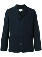 Ymc - Distressed Button Blazer - Men - Cotton/linen/flax/polyester - L, Black, Cotton/linen/flax/polyester