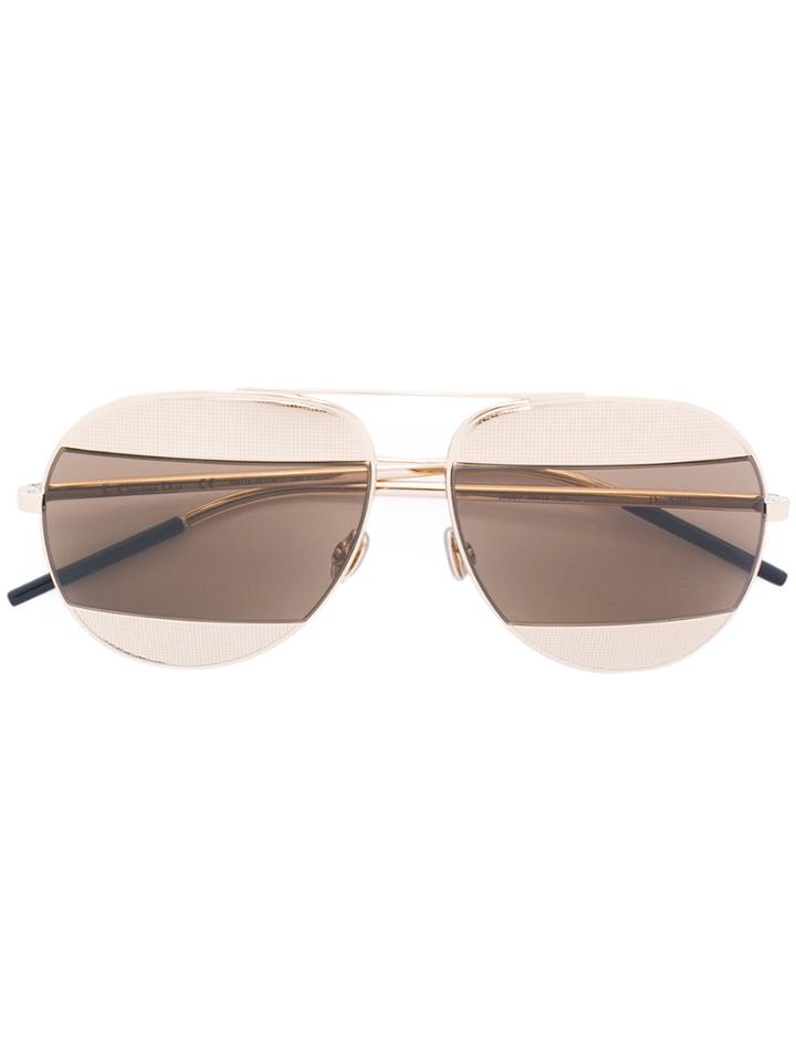 Dior Eyewear Split 1 Sunglasses - Metallic