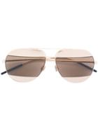 Dior Eyewear Split 1 Sunglasses - Metallic