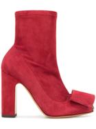Valentino Valentino Garavani Bow Detail Boots - Red