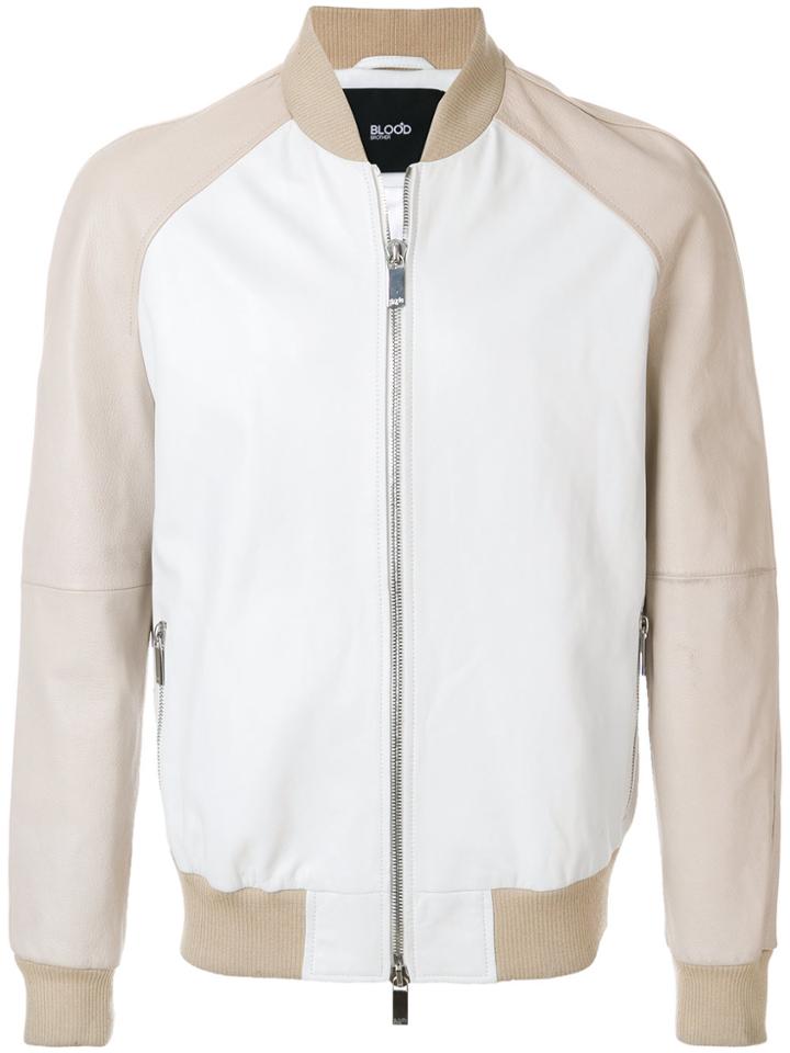 Blood Brother Trainer Bomber Jacket - White