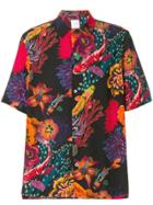Paul Smith Ocean Print Short Sleeve Shirt - Multicolour
