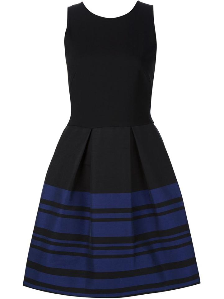 Martin Grant Striped Flared Short Dress