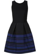 Martin Grant Striped Flared Short Dress