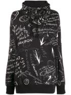 Champion Oversized Graffiti-print Sweatshirt - Black
