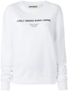 Off-white Quote Print Sweatshirt