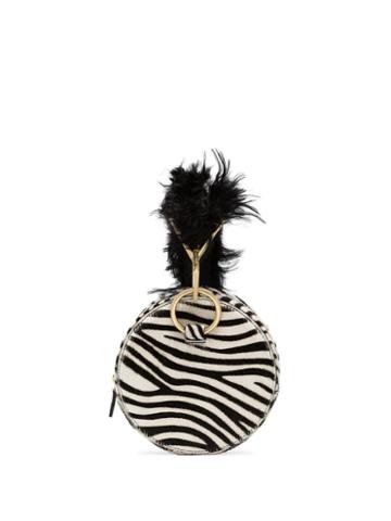 Tara Zadeh Azar Zebra Bracelet Bag - Black