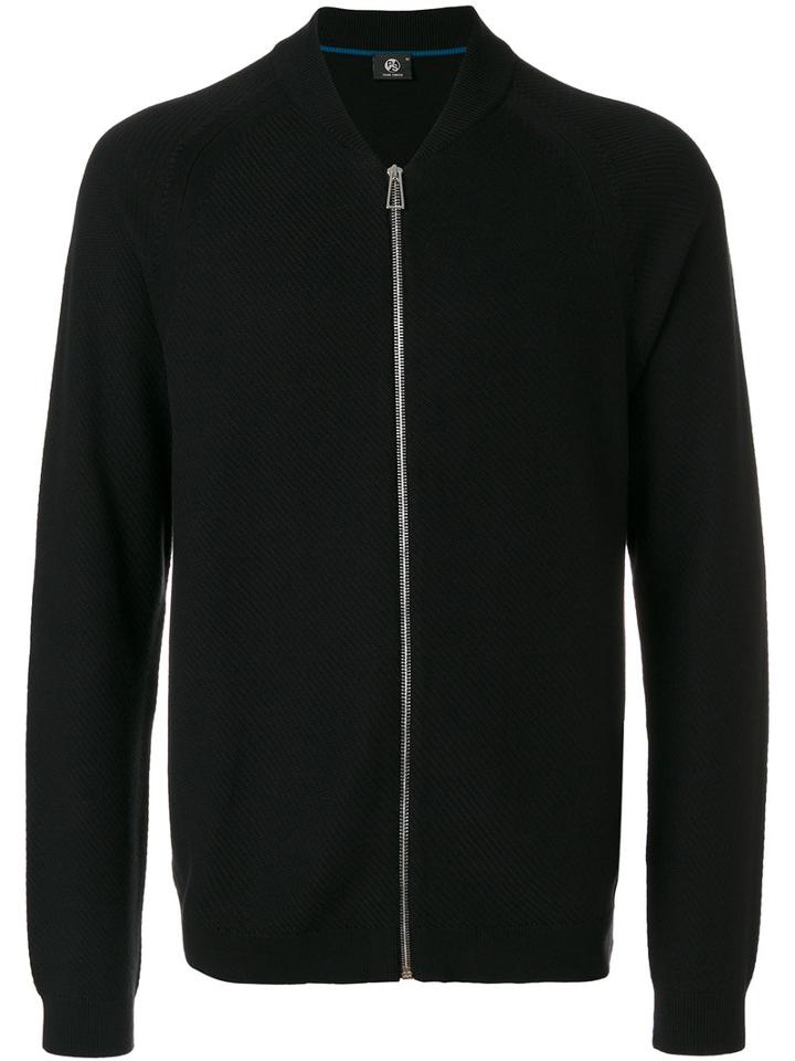 Ps By Paul Smith - Zip Cardigan - Men - Cotton - Xl, Black, Cotton