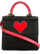Les Petits Joueurs Small Lego Heart Crossbody Bag, Women's, Black