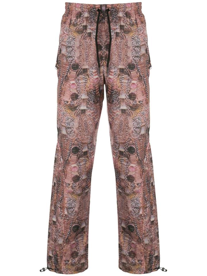 Alexander Wang Watch Print Track Pants - Purple