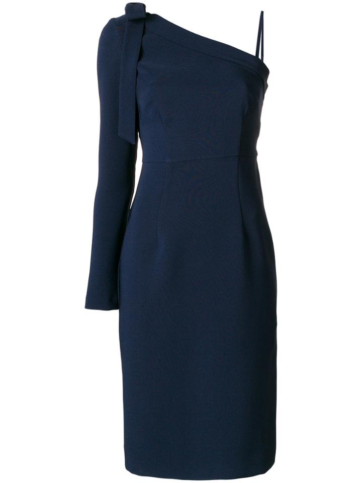 P.a.r.o.s.h. One Shoulder Fitted Dress - Blue