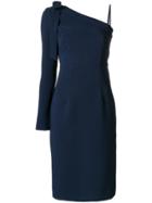 P.a.r.o.s.h. One Shoulder Fitted Dress - Blue