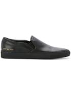 Common Projects Contrast Sole Slip-on Sneakers - Black