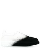 Alexander Mcqueen Spray Effect Lace-up Sneakers - White