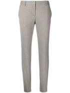 Tonello Tapered Houndstooth Patterned Trousers - Nude & Neutrals