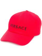 Versace Embroidered Logo Baseball Cap