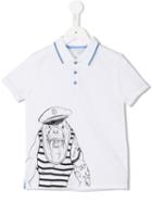 Little Marc Jacobs Sea Horse Polo Shirt, Boy's, Size: 12 Yrs, White