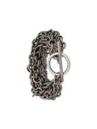 Ann Demeulemeester Layered Chain Bracelet - Silver