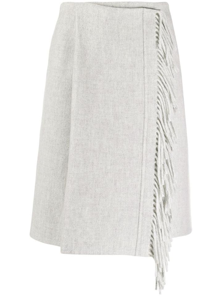 Smarteez Wrap Fringe Skirt - Grey