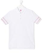 Givenchy Kids Teen Logo Trim Polo Shirt - White
