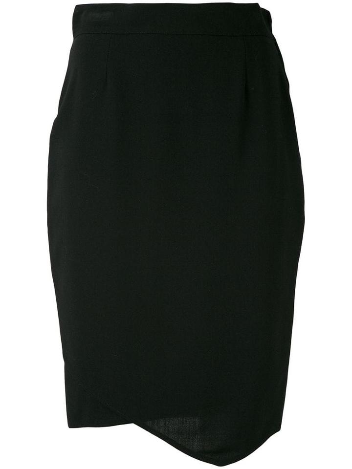 Gianfranco Ferré Pre-owned Asymmetric 1980 Skirt - Black