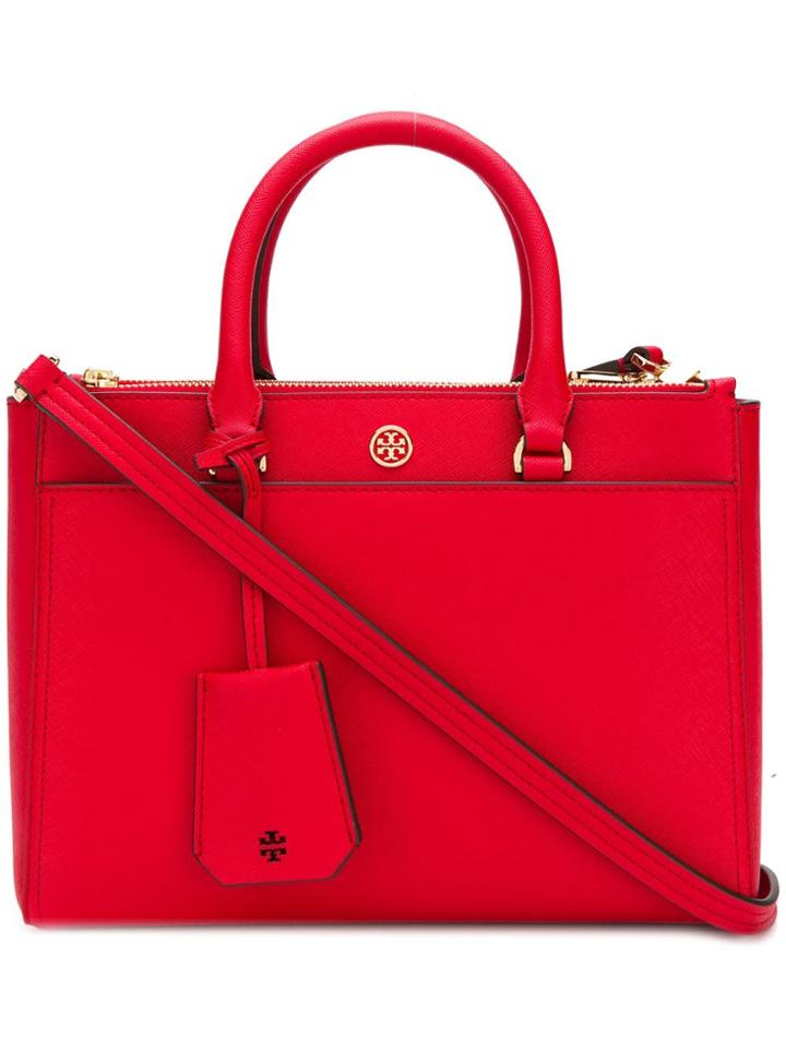 Tory Burch Robinson Small Double-zip Tote - Red