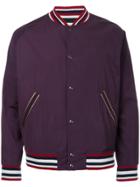 Kent & Curwen Zipped Bomber Jacket - Pink & Purple