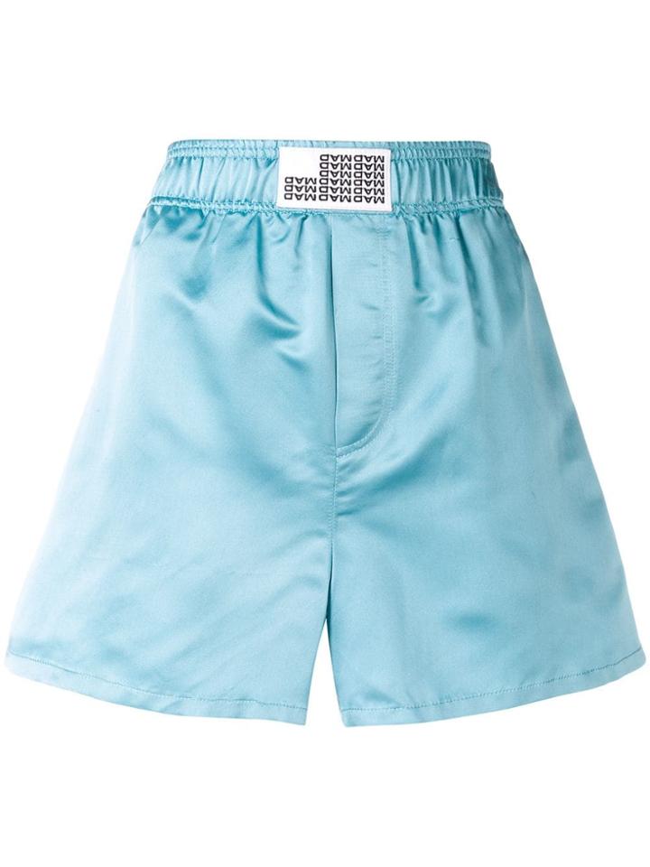 Matthew Adams Dolan High Waisted Style Shorts - Blue