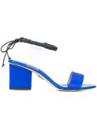 Paul Andrew Estes Contrast Ankle Strap Sandals - Blue