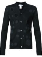 Comme Des Garçons Shirt Cut-out Dotted Cardigan