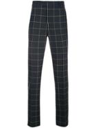 Calvin Klein 205w39nyc Checked Tailored Trousers - Blue