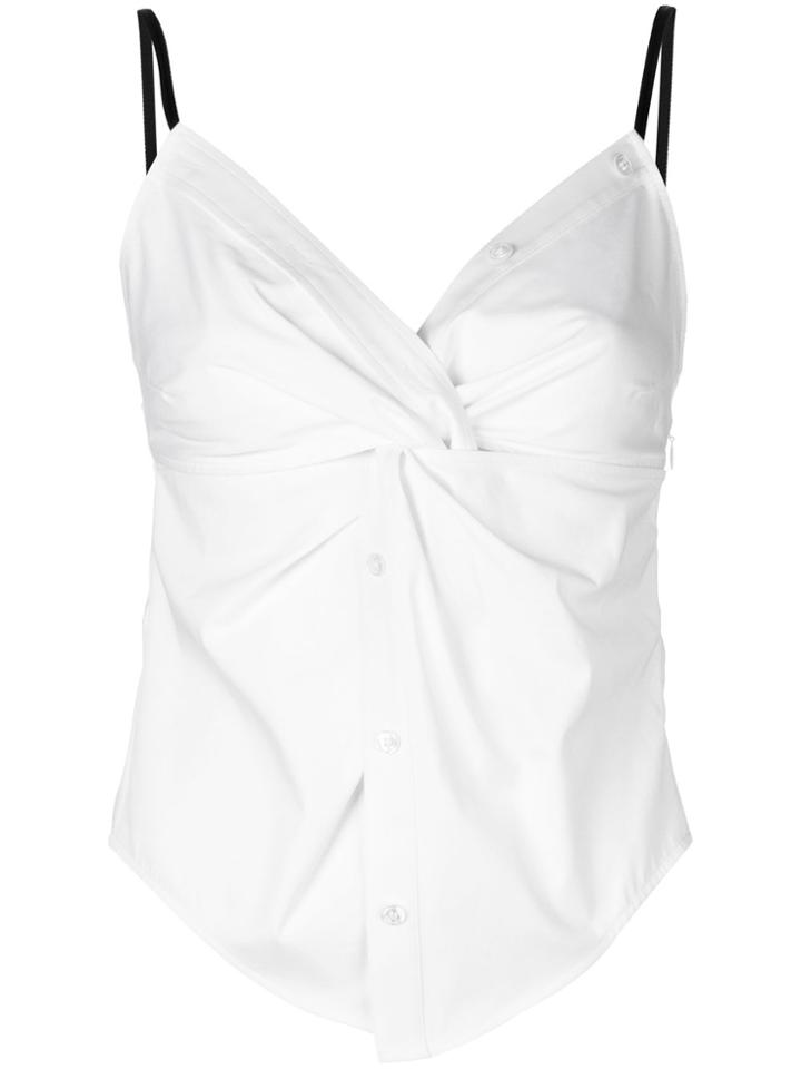 Alexander Wang Twisted Front Cami Top - White