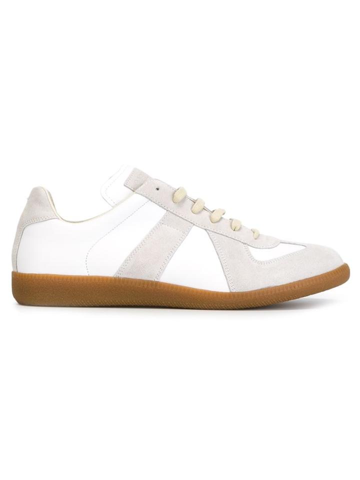 Maison Margiela Geometric Paneled Sneakers