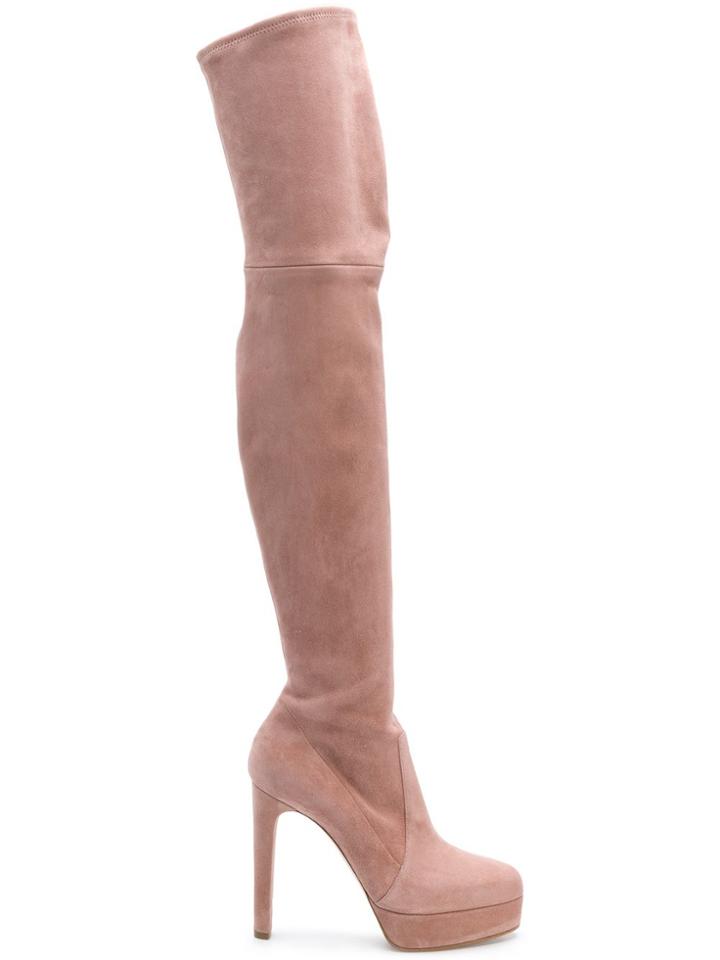 Casadei Platform Over-the-knee Boots - Pink & Purple