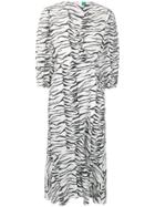 Rixo London Noleen Tiger Print Dress - White