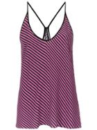 Reinaldo Lourenço Striped Racerback Tank - Pink & Purple