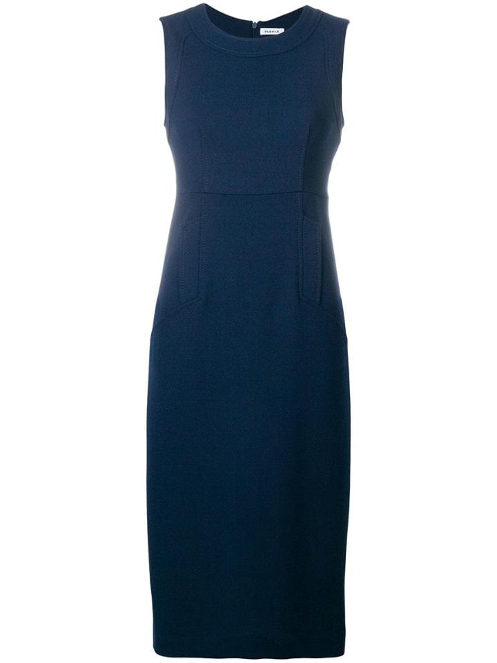 P.a.r.o.s.h. Fitted Day Dress - Blue