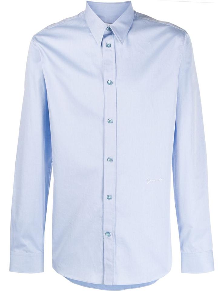 Givenchy Embroidered Logo Shirt - Blue