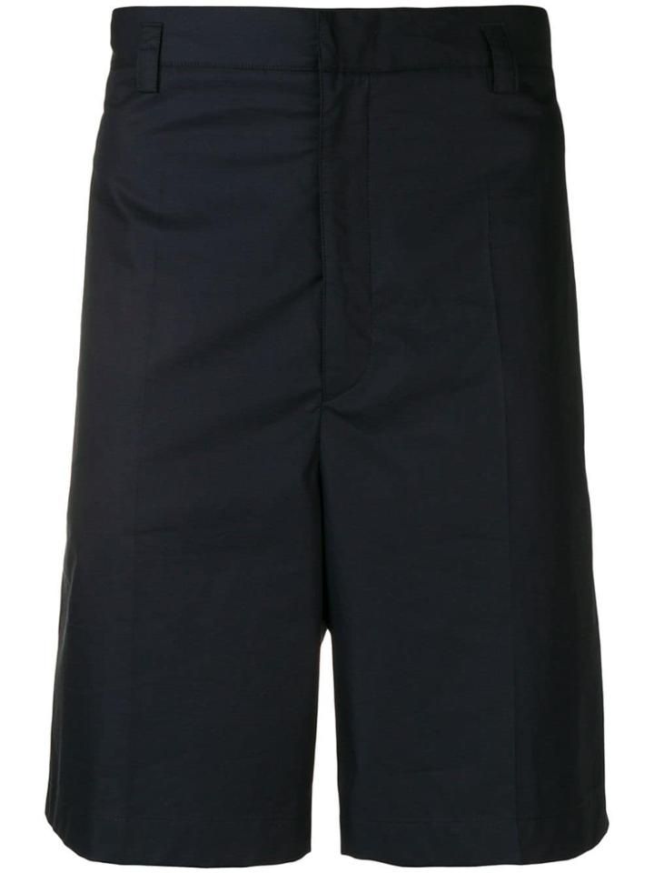 Jil Sander Patch Pockets Bermuda Shorts - Blue