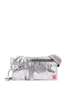 Off-white Metallic Belt Bag - Silver