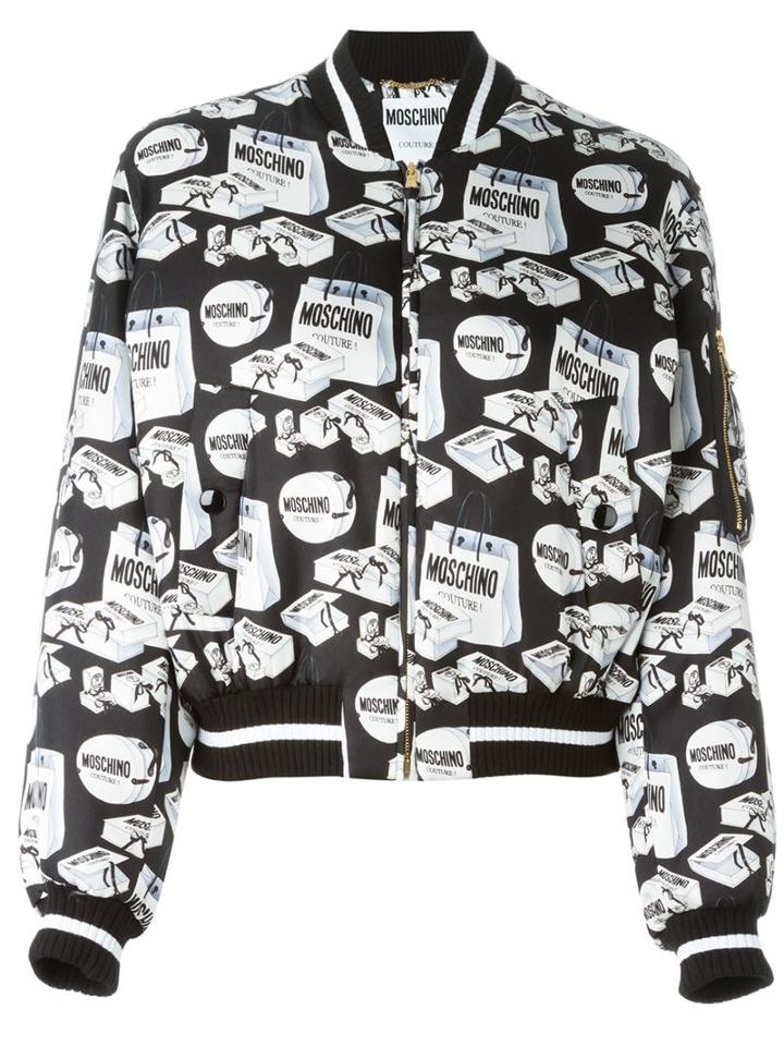 Moschino Shopping Print Bomber Jacket