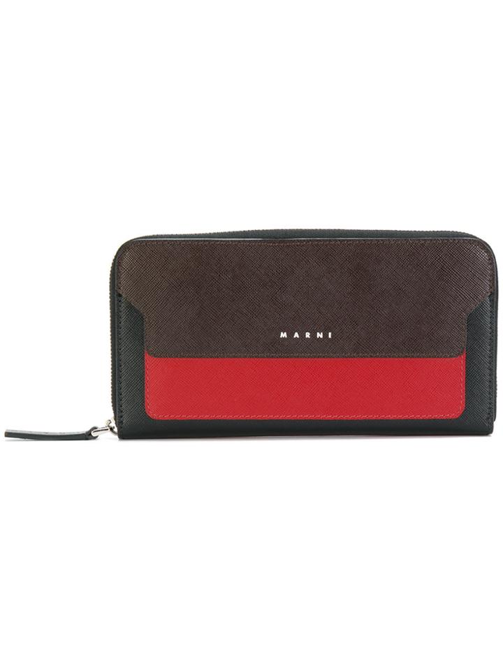 Marni Colourblock Wallet - Black