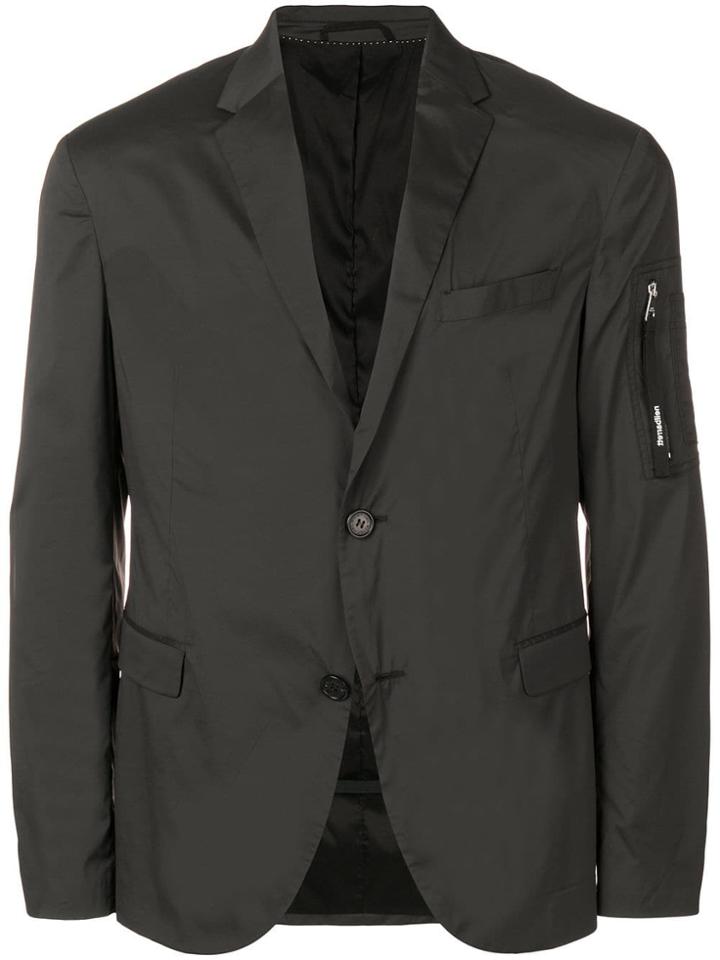 Neil Barrett Waterproof Button Blazer - Black