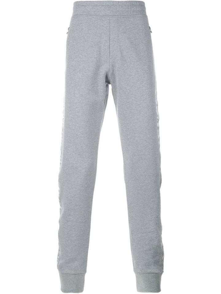Lanvin Gathered Ankle Track Pants, Men's, Size: Small, Grey, Cotton/viscose