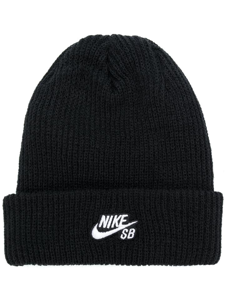 Nike Embroidered Logo Beanie - Black