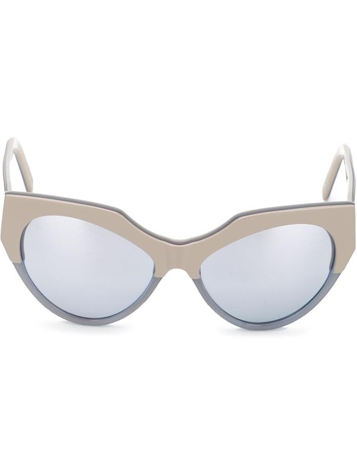Andy Wolf Eyewear Cat-eye Sunglasses, Adult Unisex, Blue, Acetate