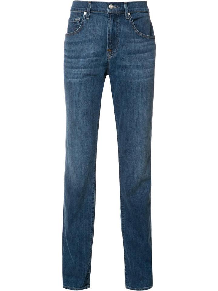 'the Straight Bristol' Jeans, Men's, Size: 38, Blue, Cotton/polyester, 7 For All Mankind